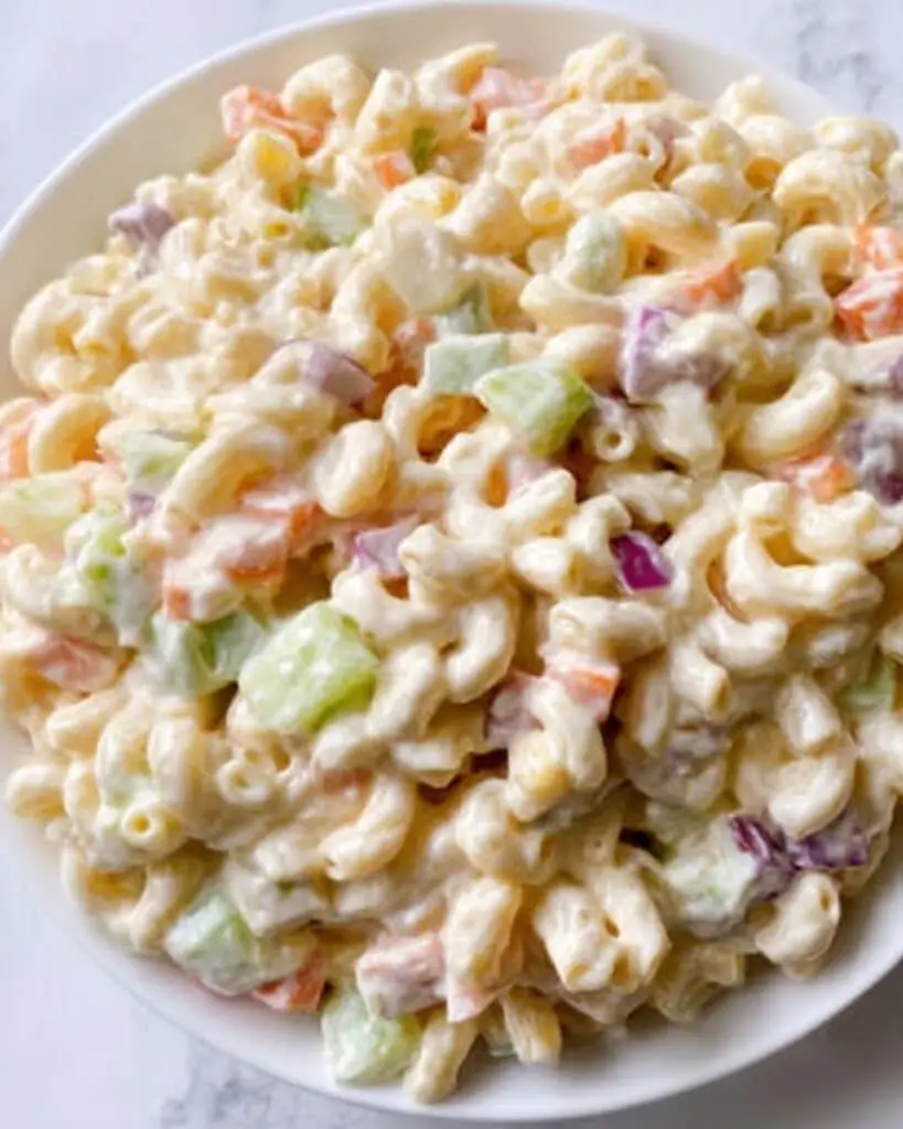 Classic Macaroni Salad with Relish and Veggies Recipe