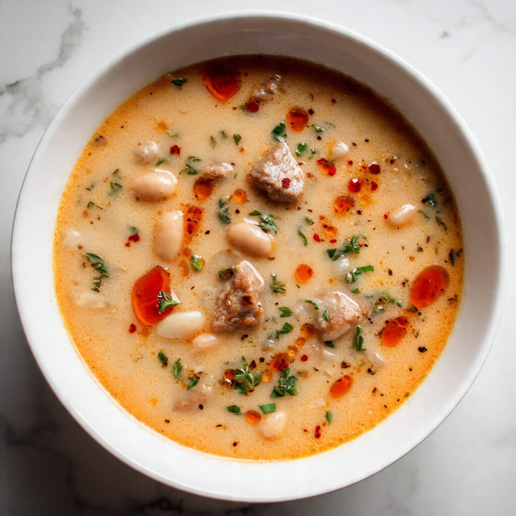 Creamy Bean Soup with Sausage Recipe