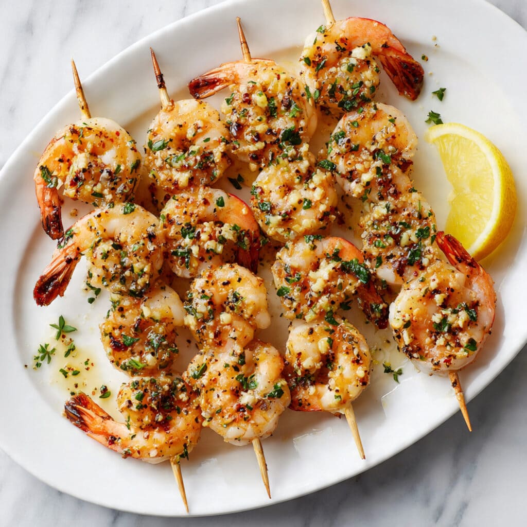 Low-Carb Honey Garlic Shrimp Skewers Recipe