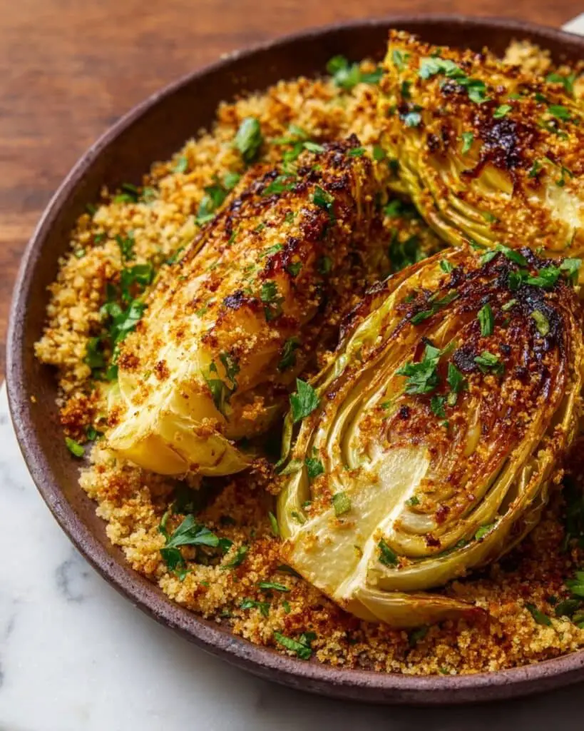 Miso Butter Roasted Cabbage Wedges Recipe