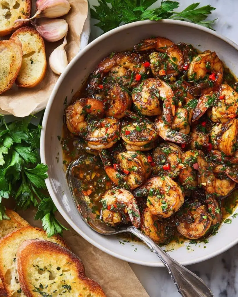 Pan Seared Chimichurri Shrimp Recipe