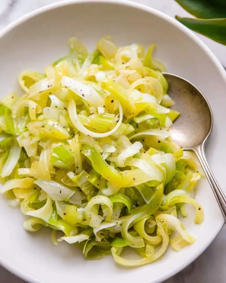 Buttered Sautéed Leeks Recipe