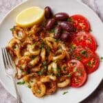 Sautéed Calamari with Lemon-Garlic Marinade Recipe