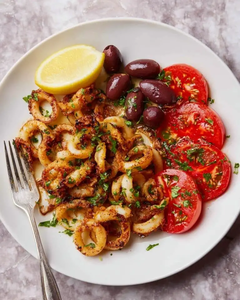 Sautéed Calamari with Lemon-Garlic Marinade Recipe