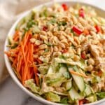 Thai Peanut Chicken Crunch Slaw Salad Recipe
