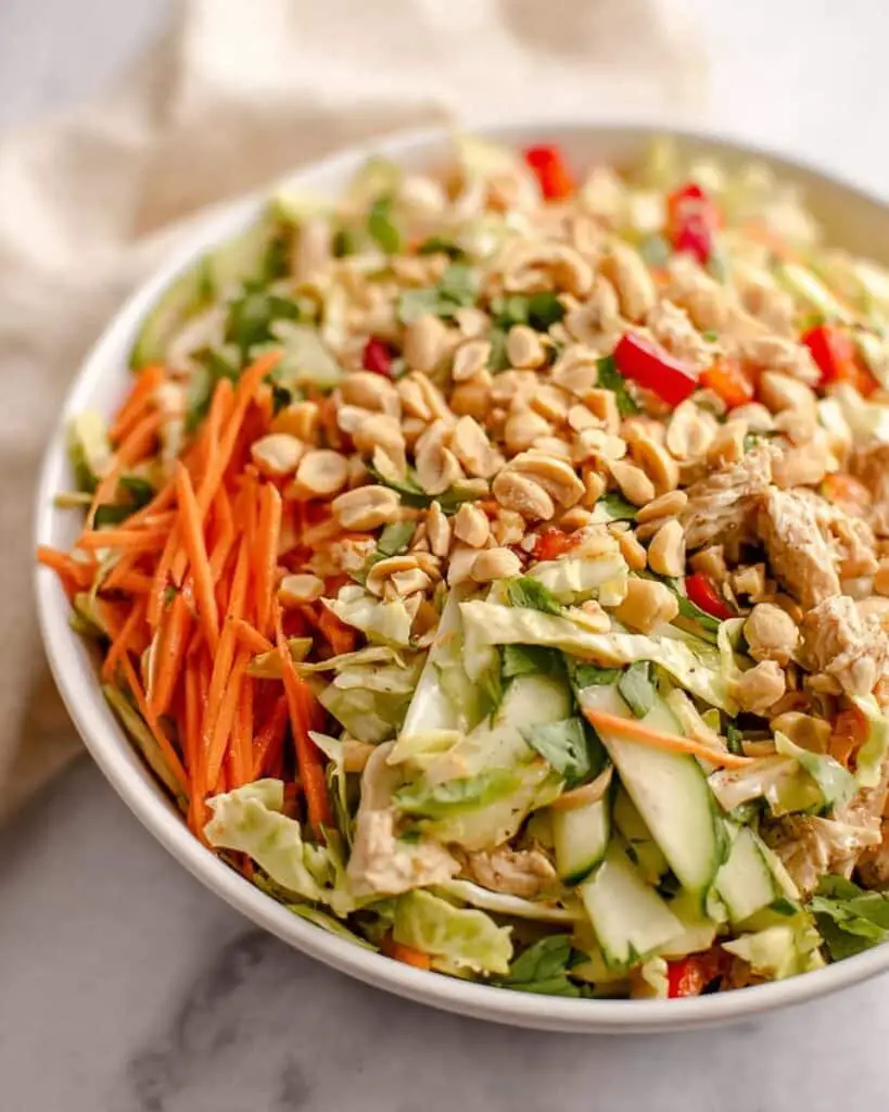 Thai Peanut Chicken Crunch Slaw Salad Recipe