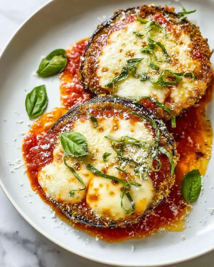 Healthy Air Fryer Eggplant Parmesan Recipe