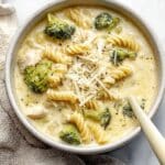 Chicken Alfredo Soup with Broccoli Recipe