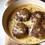 Salisbury Steaks in Horseradish Parmesan Sauce Recipe
