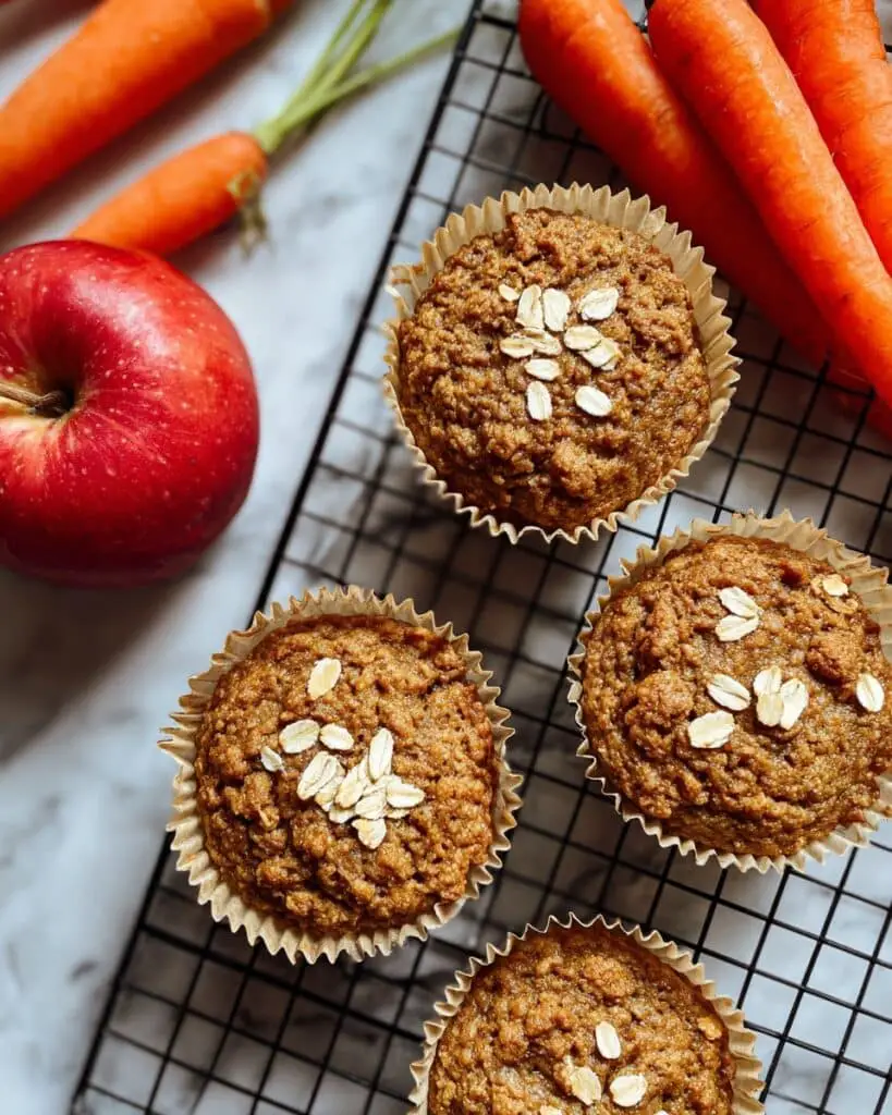 Carrot Apple Vegan Muffins Recipe