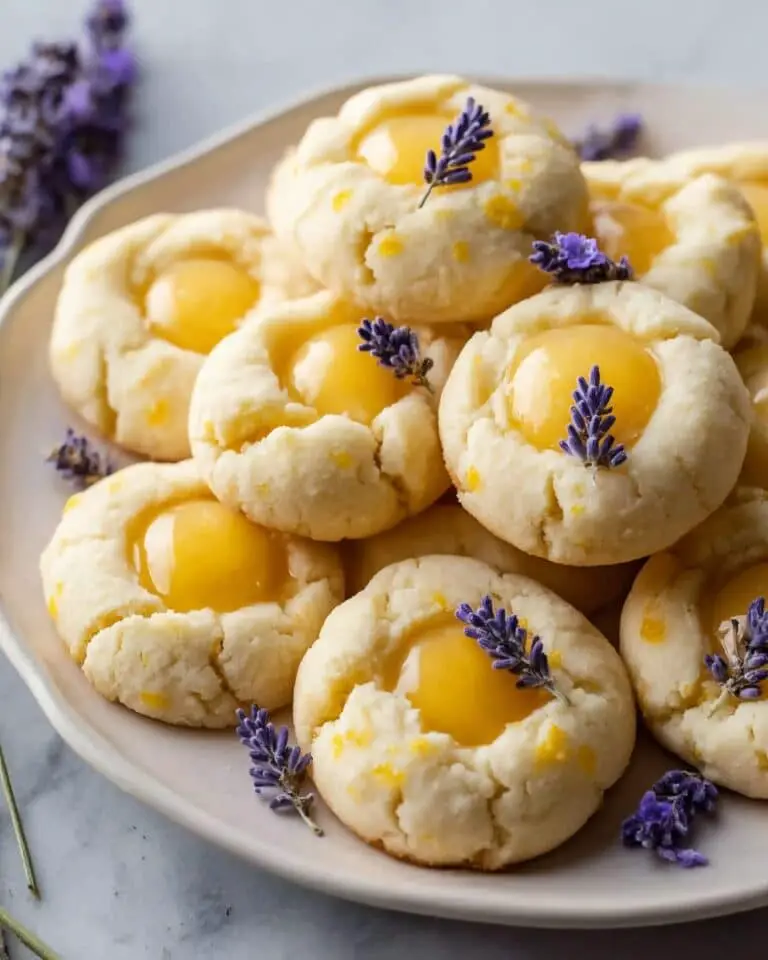 Lemon Lavender Thumbprint Cookies Recipe