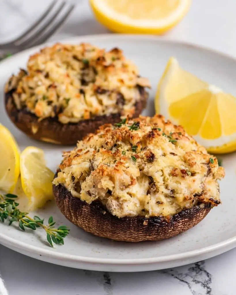 Crab Stuffed Portobello Mushrooms Recipe