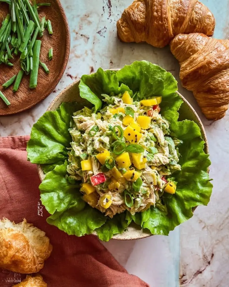 Peach Basil Chicken Salad Recipe