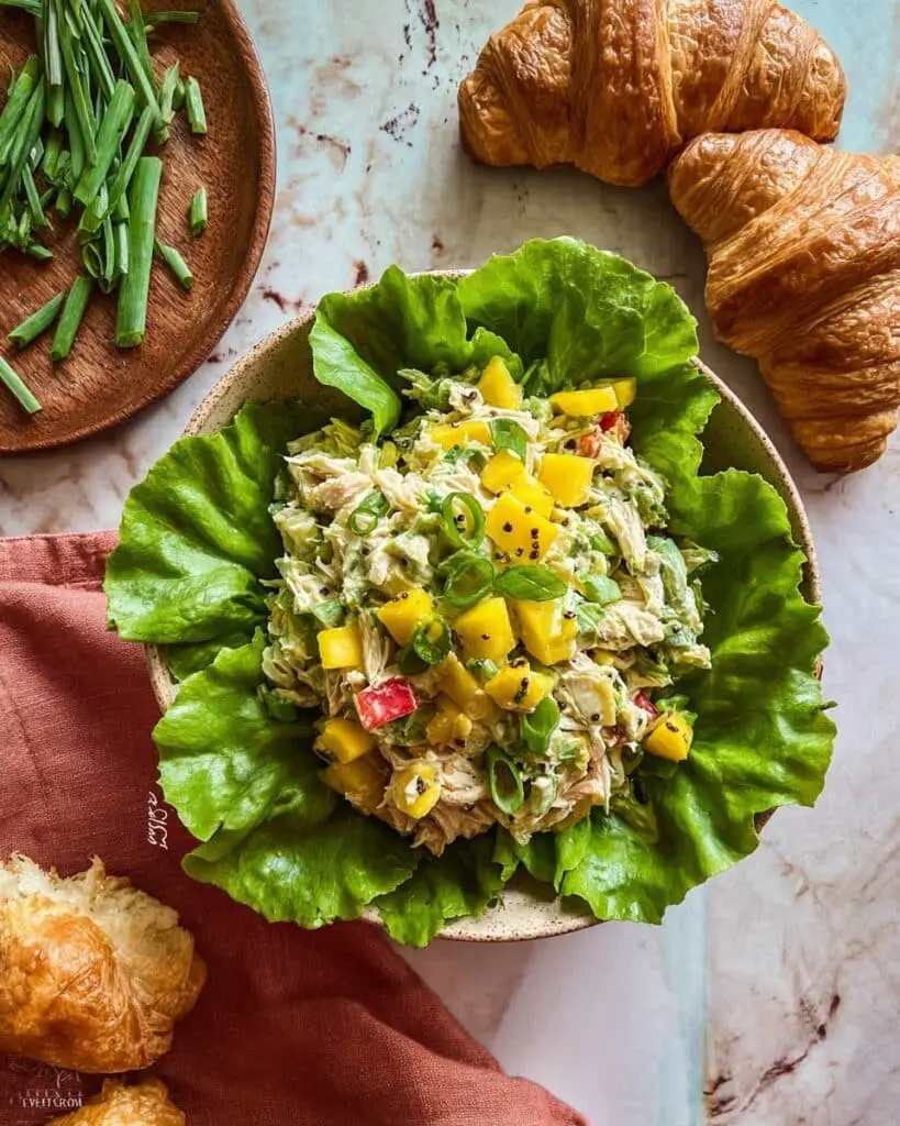 Peach Basil Chicken Salad Recipe