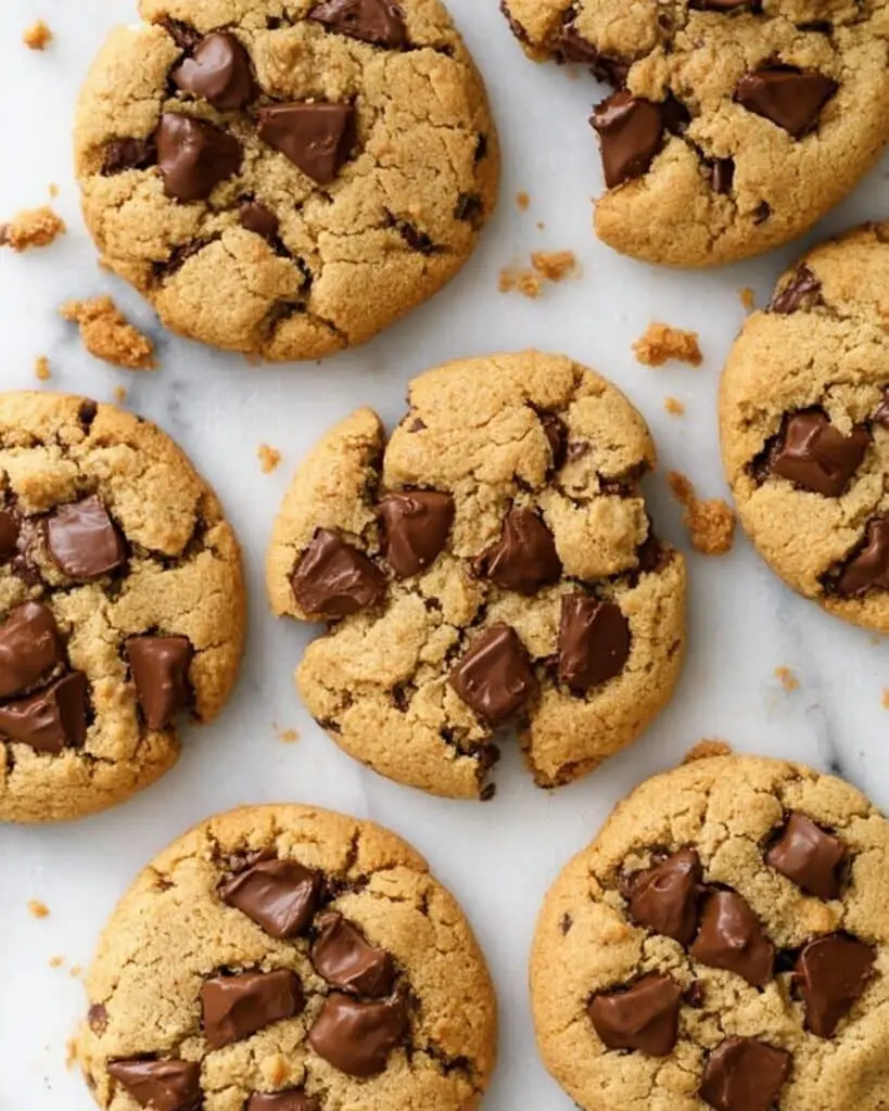 No Flour Peanut Butter Chocolate Chip Cookies Recipe