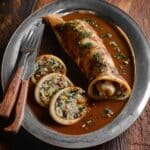 Stuffed Squid with Rice and Vegetables in Tomato Sauce Recipe