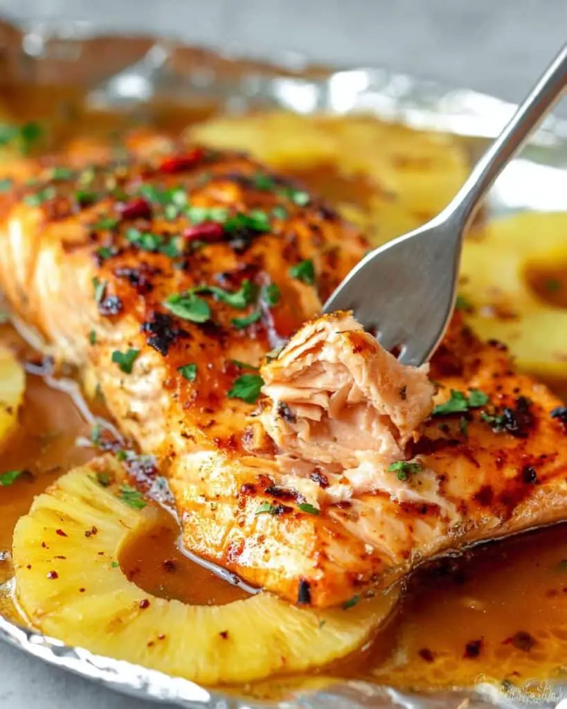 Sweet and Spicy Pineapple Salmon Recipe