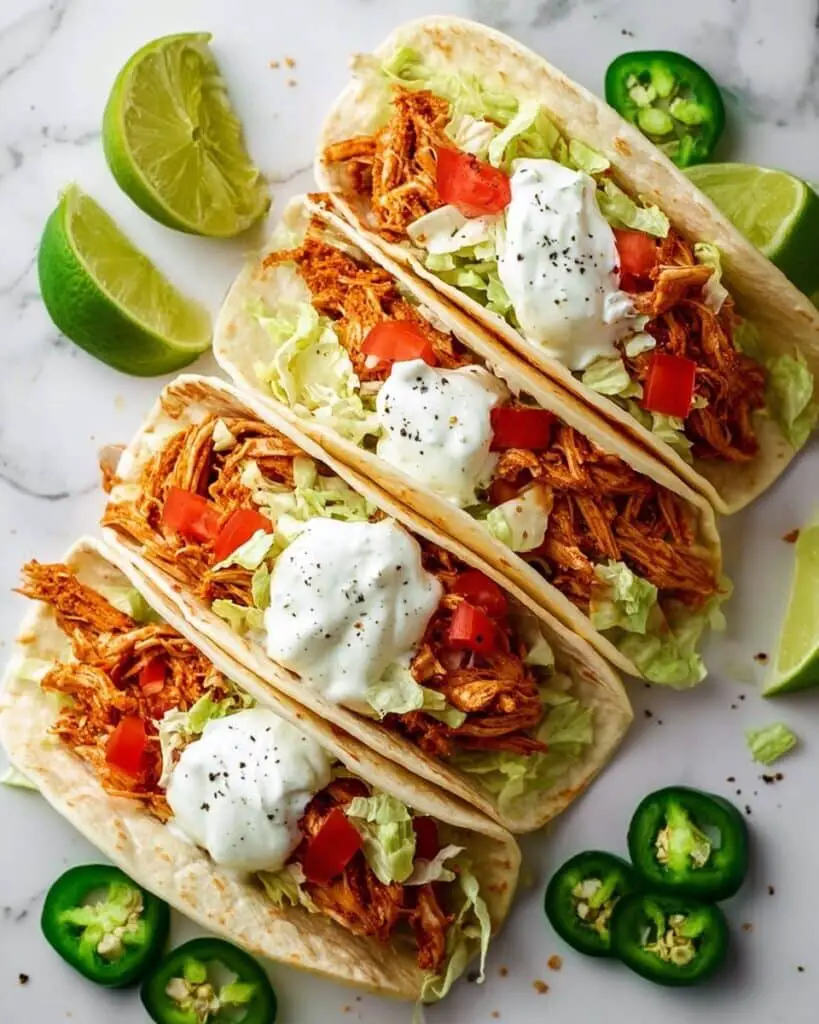Shredded Chicken Tacos Recipe