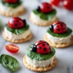 Easy Ladybug Caprese Bites – Fun Party Appetizer Recipe