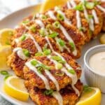 Air Fryer Buffalo Chicken Patties with Spicy Ranch Recipe