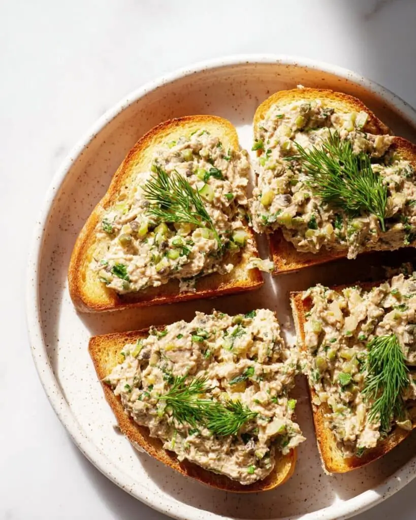 Lemon-Dill Sardine Salad with Capers and Green Onions Recipe