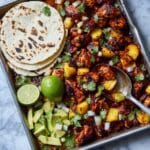 One Pan Chicken and Pineapple Tacos Recipe