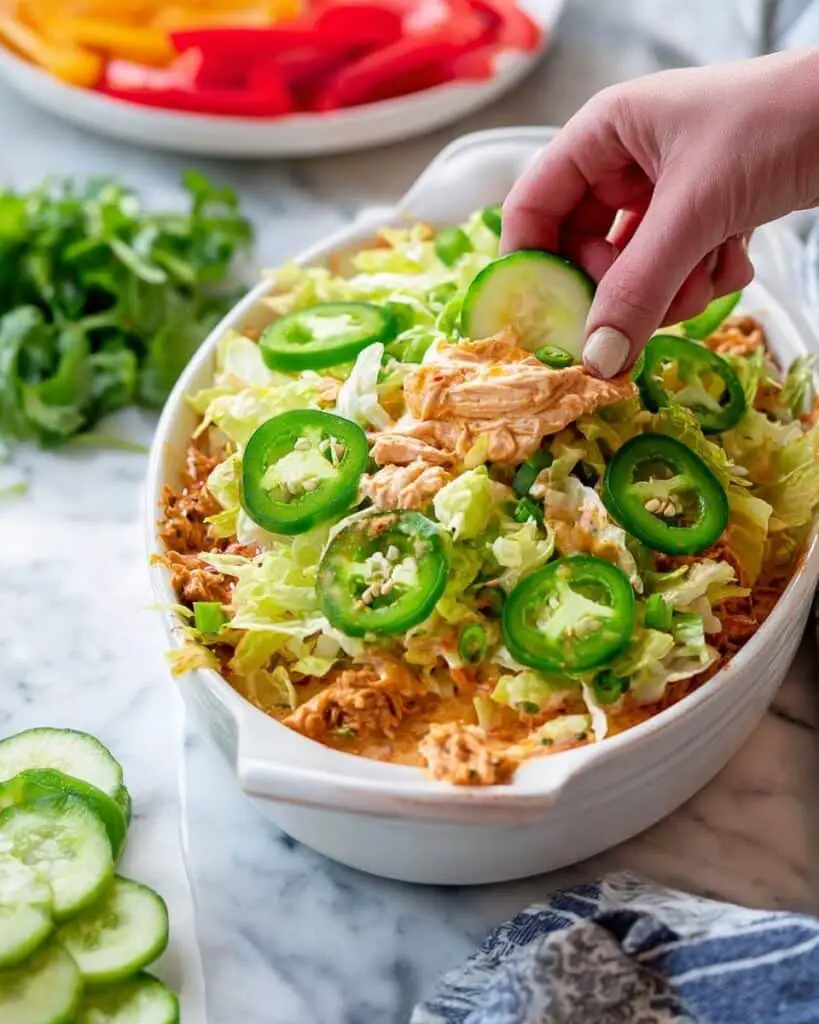 Loaded Paleo Chicken Taco Dip Recipe
