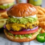 Jalapeño Pepper Jack Chicken Burger with Roasted Garlic Mayo Recipe
