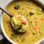High Protein Broccoli Cottage Cheese Soup Recipe