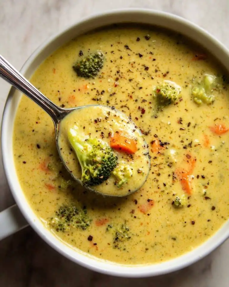 High Protein Broccoli Cottage Cheese Soup Recipe