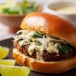 Crispy Cilantro Lime Chicken Sandwich (Air-Fried or Oven Baked) Recipe