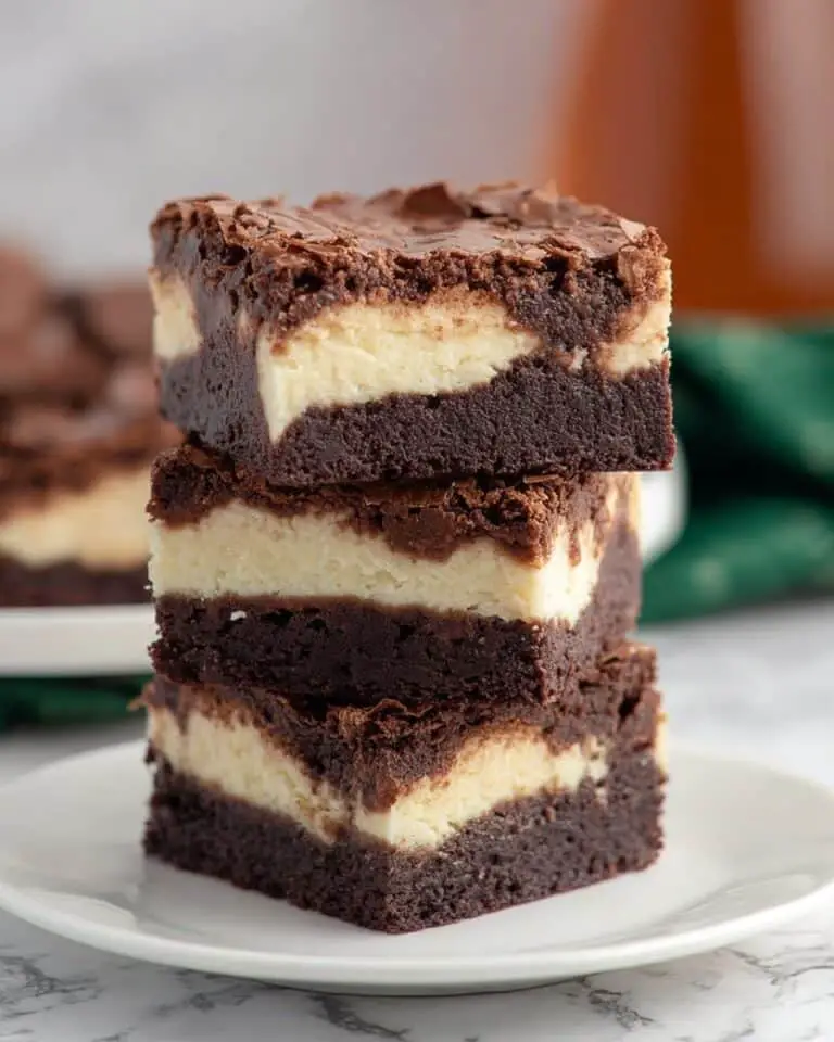 Baileys Irish Cream Brownies with Cheesecake Swirl Recipe