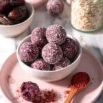 Raspberry Bliss Balls with Dates Recipe