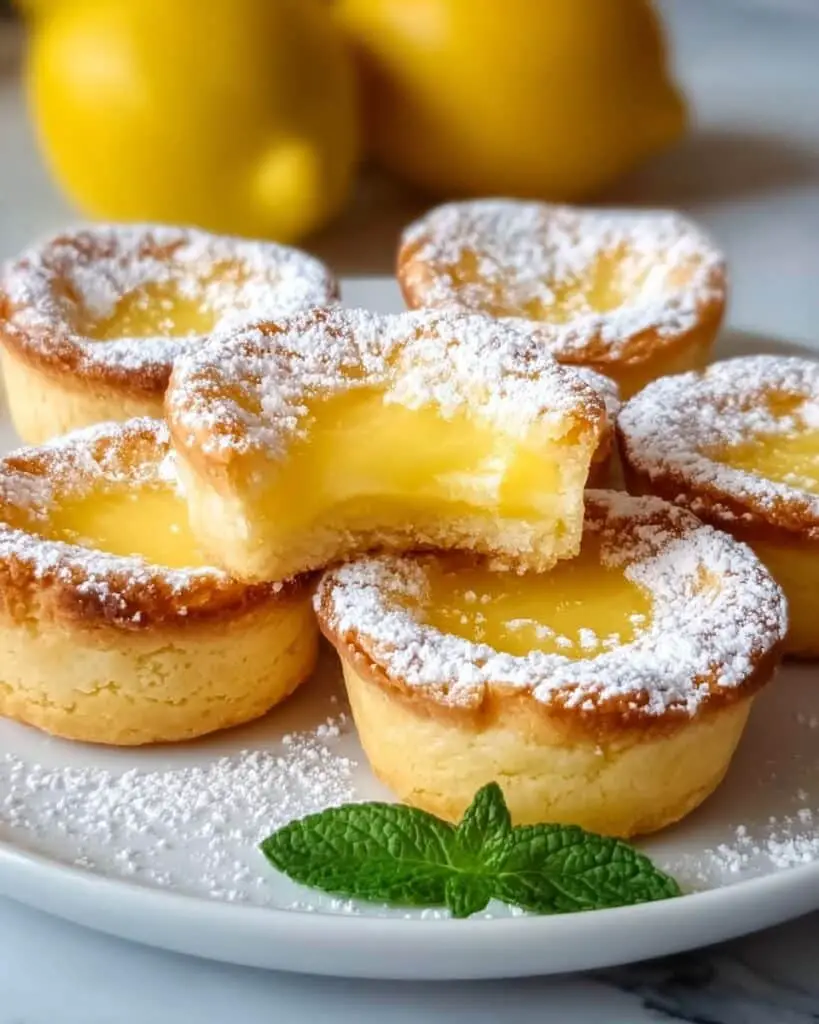 Baby Lemon Impossible Pies (Easy Mini Lemon Tart Recipe) Recipe