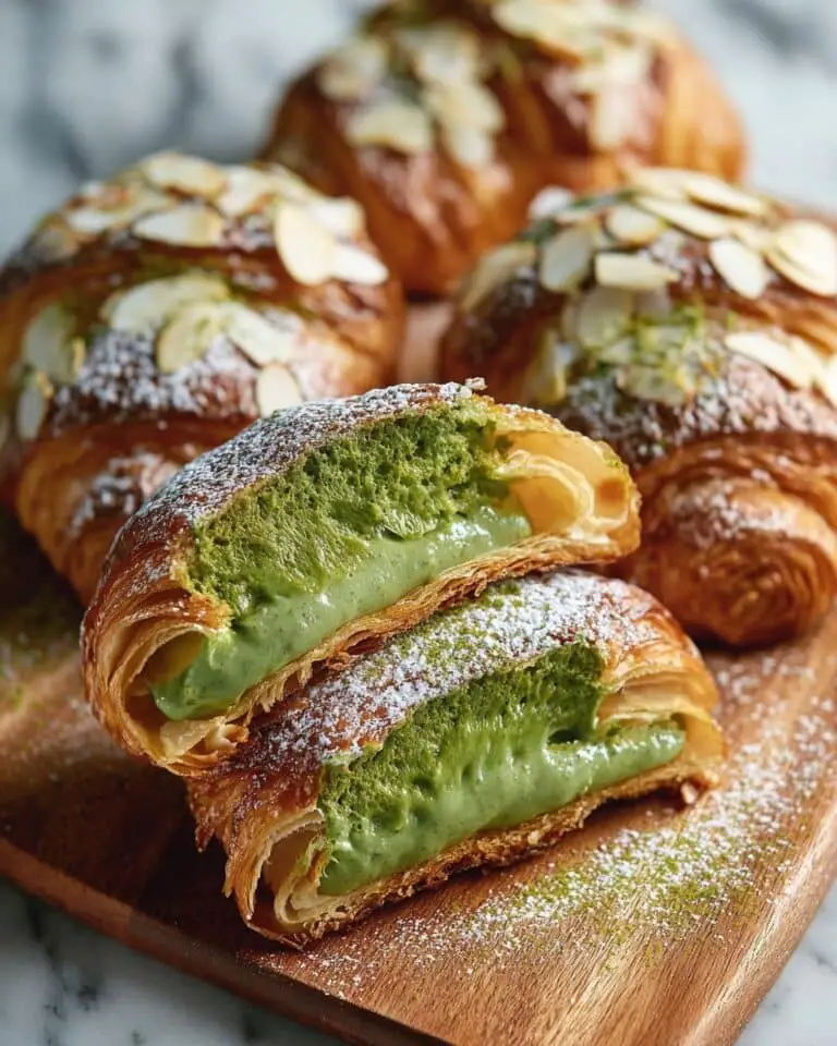 Matcha Almond Croissants Recipe