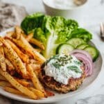 Greek Chicken Burgers with Tzatziki (Paleo, Whole30, Keto, AIP) Recipe