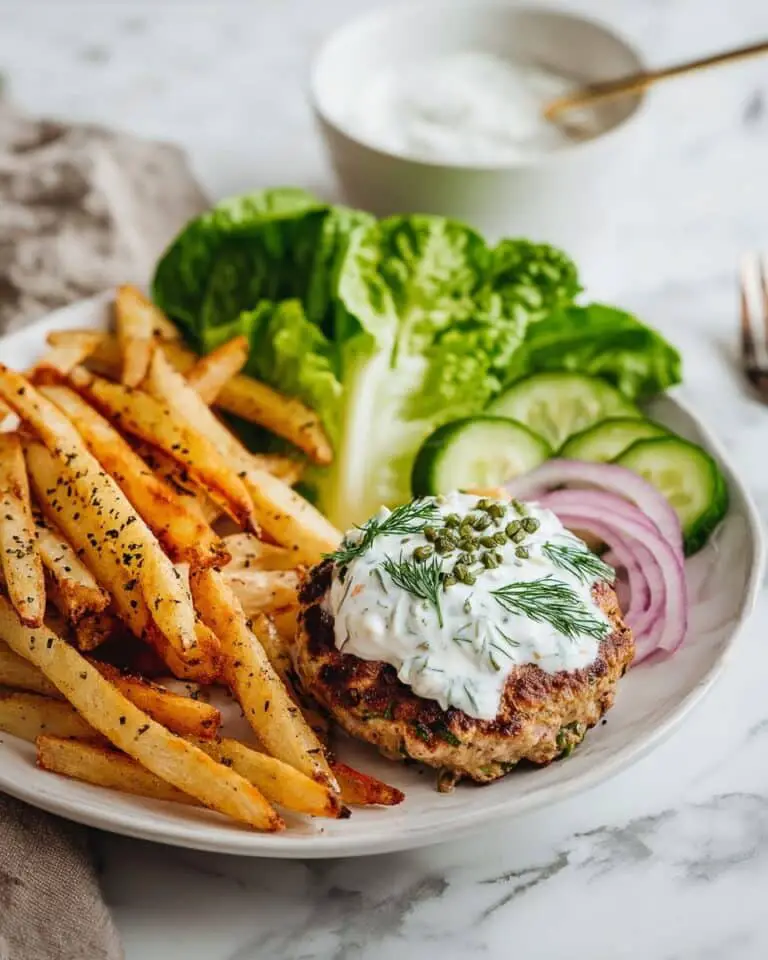 Greek Chicken Burgers with Tzatziki (Paleo, Whole30, Keto, AIP) Recipe