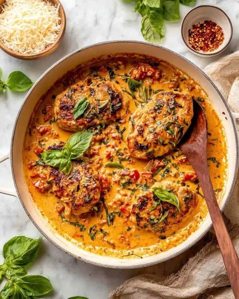 One Pan Marry Me Chicken with Sun-Dried Tomatoes Recipe