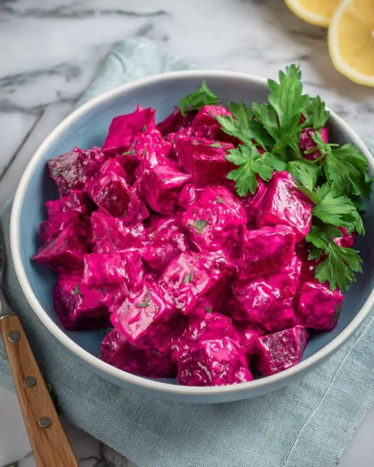 Beetroot Salad Dip With Greek Yogurt (Patzarosalata) Recipe