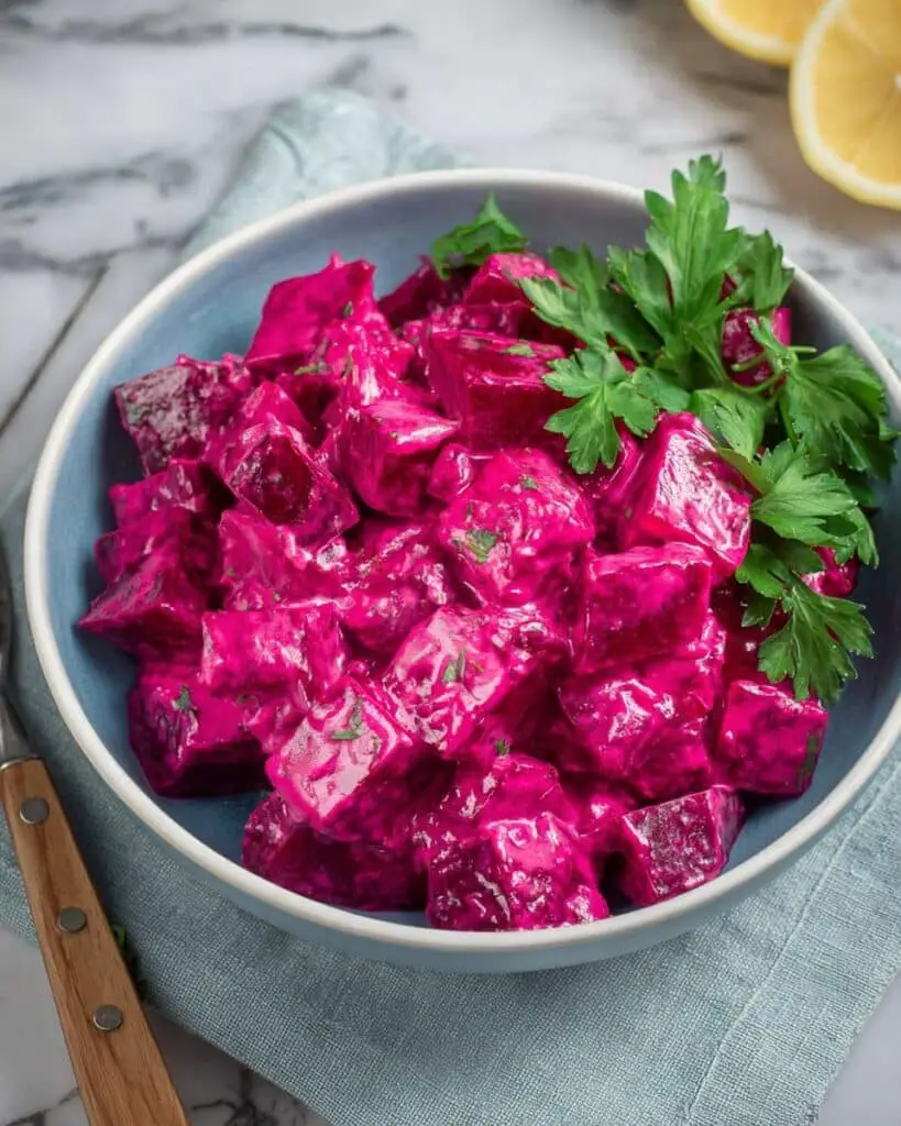 Beetroot Salad Dip With Greek Yogurt (Patzarosalata) Recipe