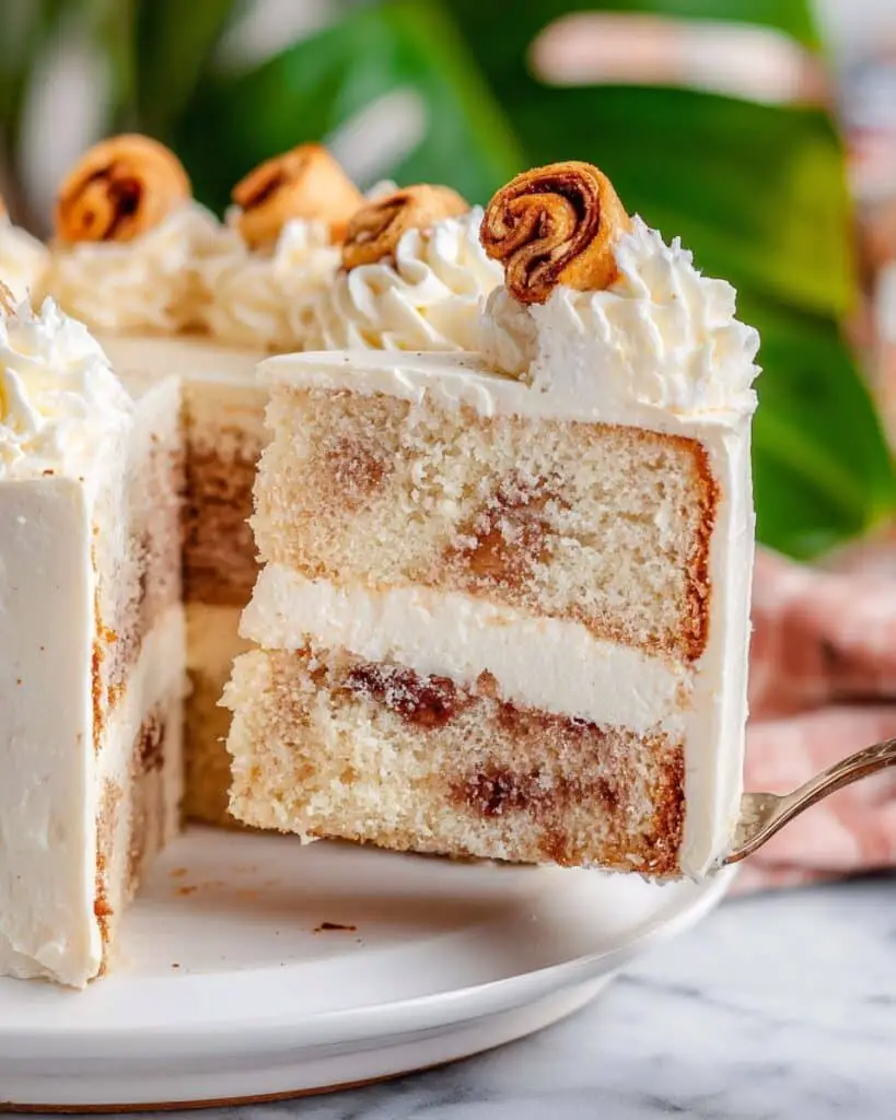 Cinnamon Roll Layer Cake Recipe