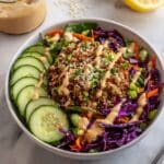 Quick Crispy Rice Salad with Peanut Sesame Dressing Recipe