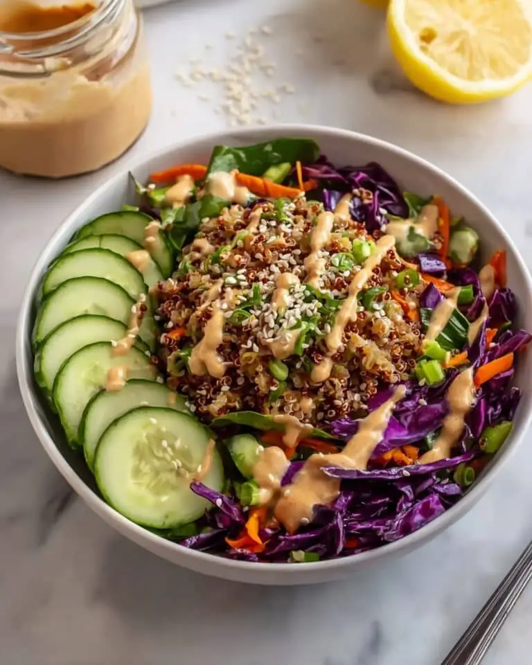 Quick Crispy Rice Salad with Peanut Sesame Dressing Recipe