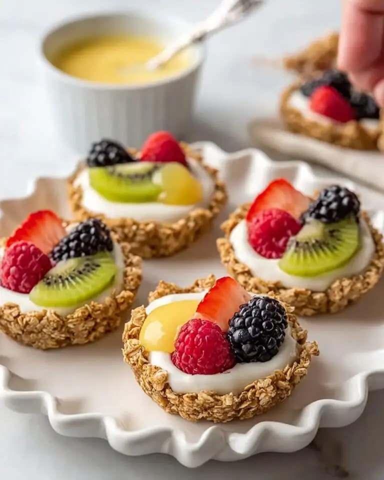 Breakfast Fruit Tarts with Granola Crust Recipe