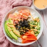 Smoked Salmon Sushi Bowl with Spicy Mayo Recipe