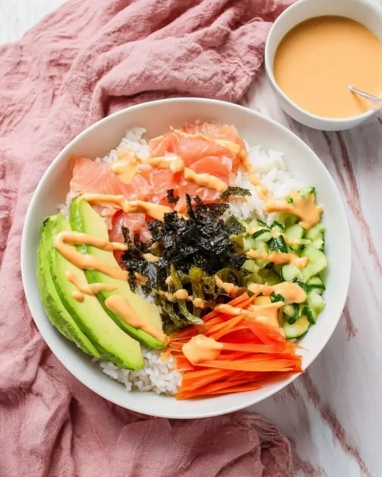Smoked Salmon Sushi Bowl with Spicy Mayo Recipe