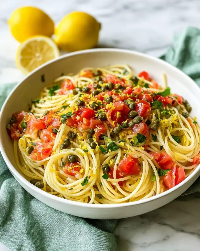 Lemon Capellini Salad Recipe