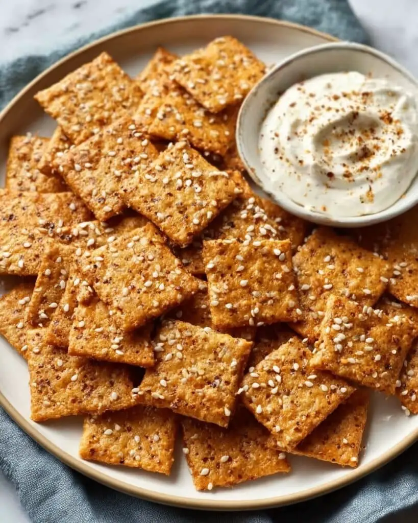 Crunchy Rote Linsencracker – Healthy Protein Snack Recipe
