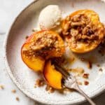 Baked Peaches with Maple and Pecans Recipe