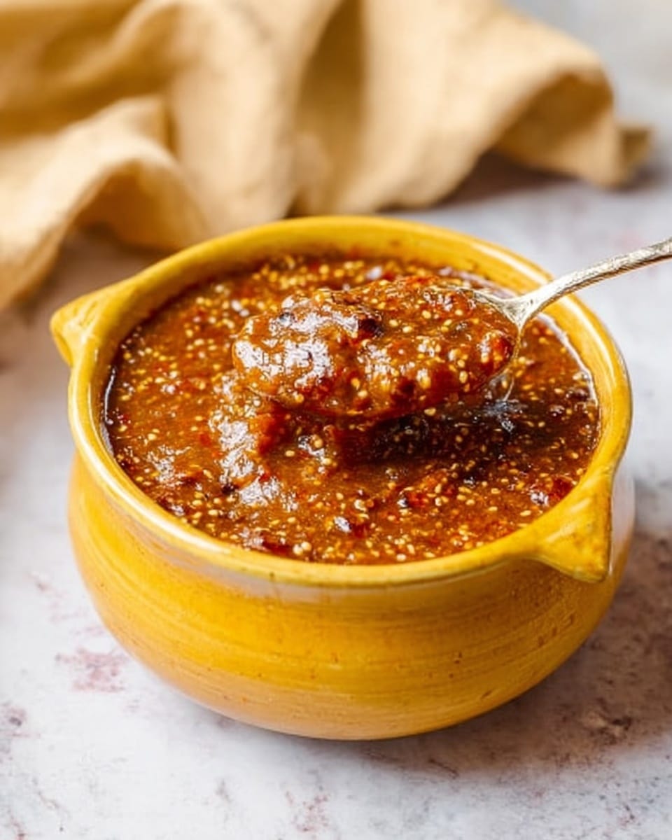 The image shows a step-by-step process for making a sauce with vegetables and fruits. The top left section has a white bowl with yellow pineapple rings, a whole white onion, green peppers in a white bowl, and a small container of red dried chilies, all on a white marbled surface. The top center shows green peppers, two large onion slices, and two pineapple rings arranged on a foil-lined tray. The top right shows the same tray after roasting, with the ingredients now golden and slightly browned. The bottom left image shows a blender with roasted onion, pineapple, and chilies inside. The bottom right image shows the blended mixture turning into a smooth, golden sauce inside the blender. Photo taken with an iphone --ar 4:5 --v 7